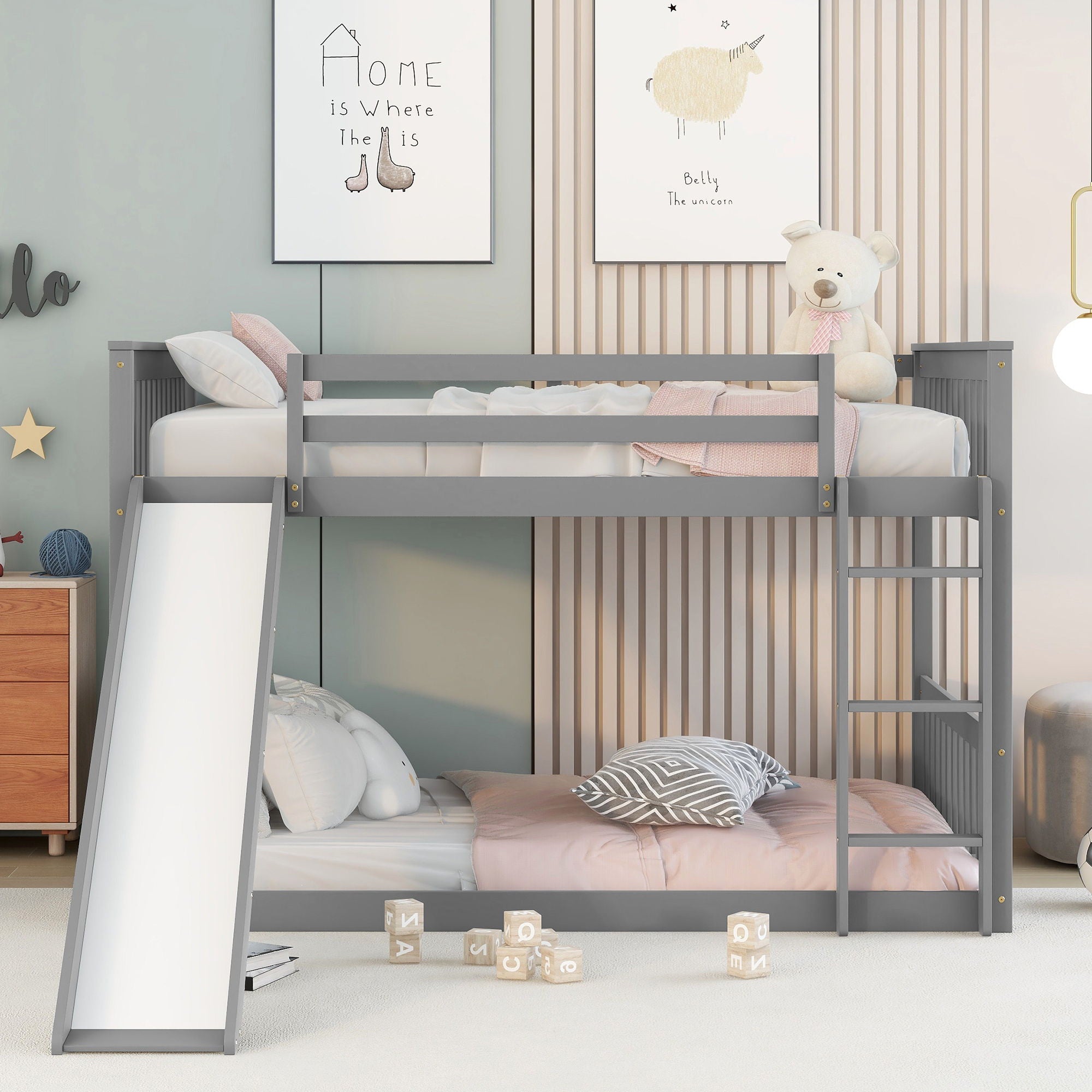 Bunk Bed With Slide And Ladder