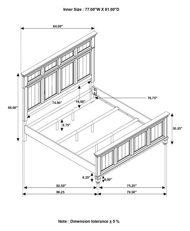 Avenue - Wood Panel Bed