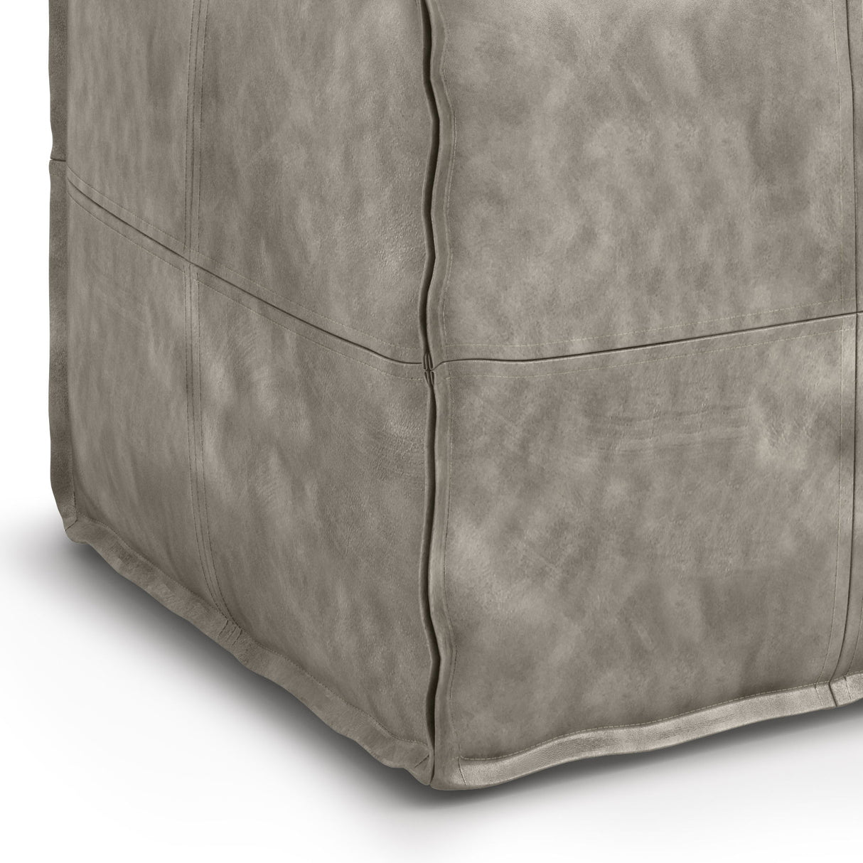 Brody - Versatile Square Pouf by Simpli-Home | Bel Furniture