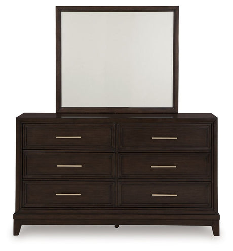 Neymorton - Dark Grayish Brown - Dresser And Mirror by Signature Design by Ashley® | Bel Furniture