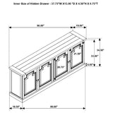 Florence - 4 Door Dining Sideboard Buffet by Coaster Fine Furniture | Bel Furniture
