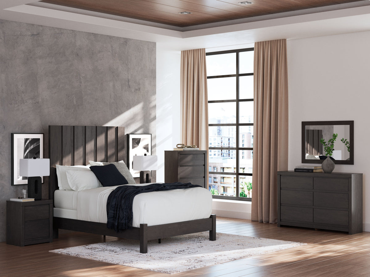 Fraluna - Charcoal - Six Drawer Dresser by Signature Design by Ashley® | Bel Furniture