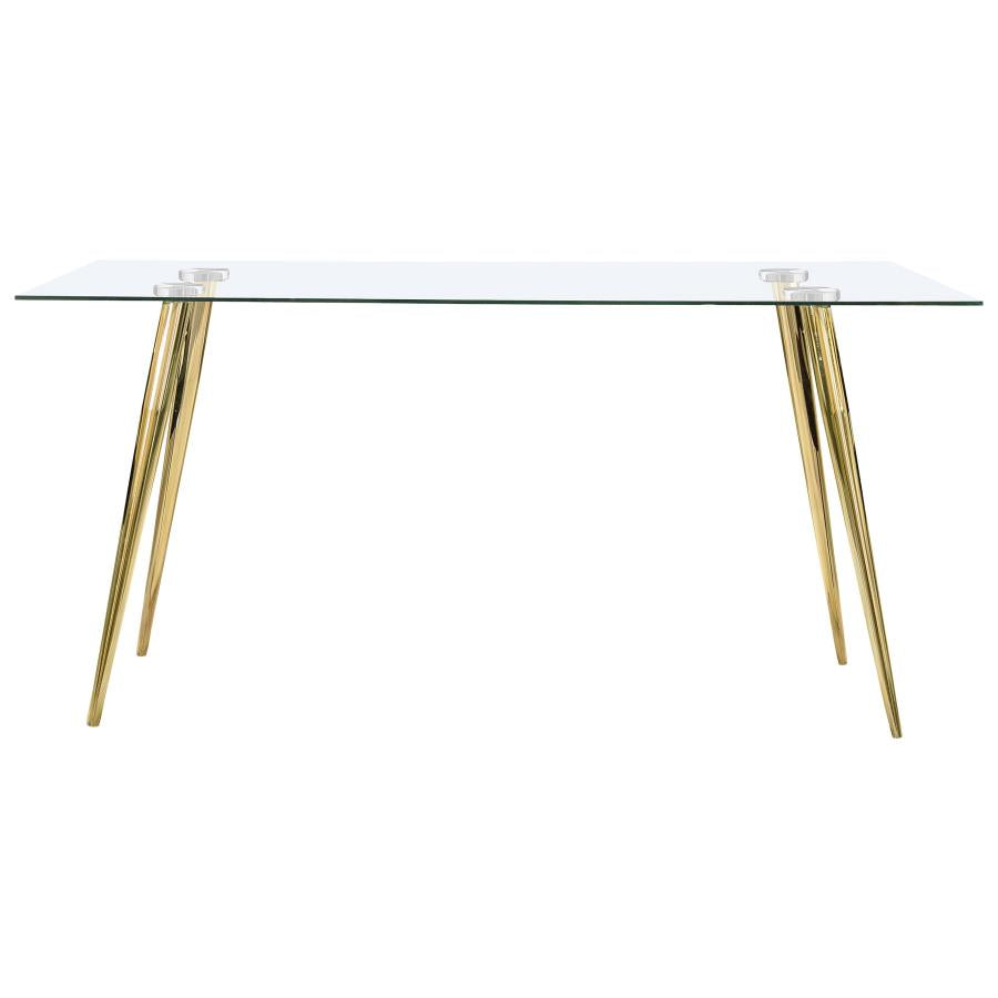 Gilman - Rectangular 64-inch Glass Top Dining Table