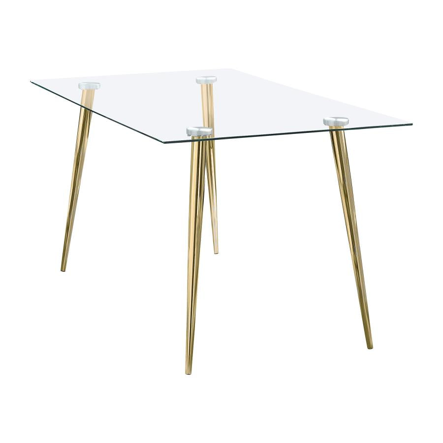 Gilman - Rectangular 64-inch Glass Top Dining Table