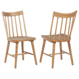 Middleton - Solid Wood Dining Side Chair (Set of 2) Light Brown by Coaster Fine Furniture | Bel Furniture