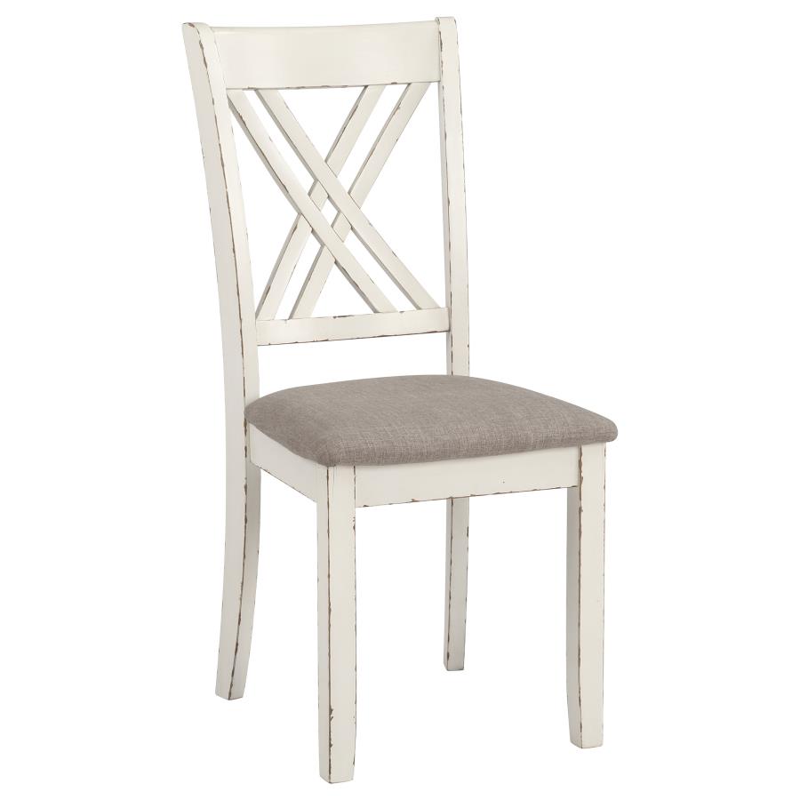 Fortress - 7 Piece Rectangular Dining Set - Vintage Vanilla