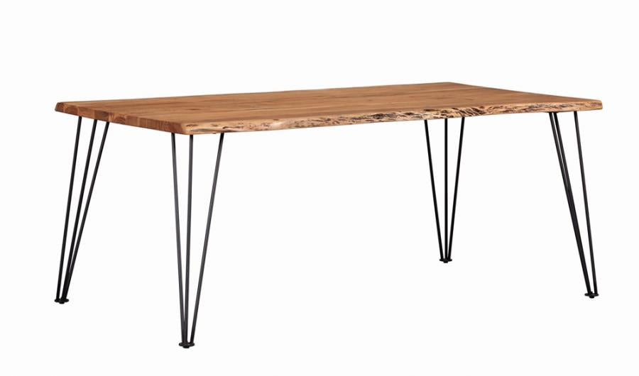 Sherman Live Edge Dining Table Natural Acacia
