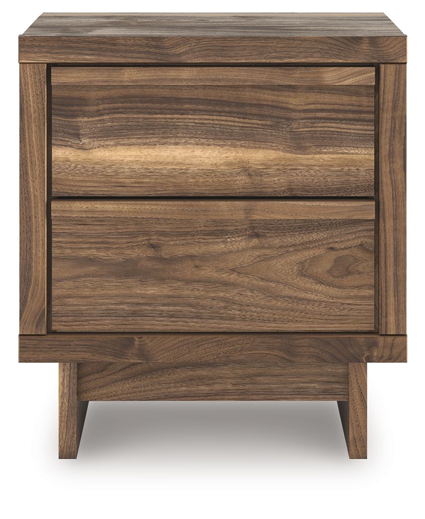 Chirason - Brown - Two Drawer Night Stand by Signature Design by Ashley® | Bel Furniture