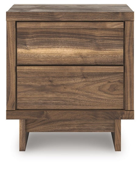 Chirason - Brown - Two Drawer Night Stand by Signature Design by Ashley® | Bel Furniture
