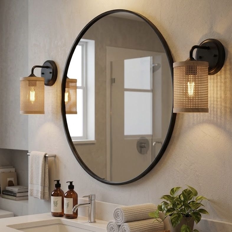 Reef - Single Lights Wall Sconce With Natural Shade Ru | BEL Furniture