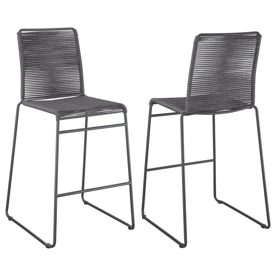 Jerome Woven Rope Metal Chair (Set of 2)
