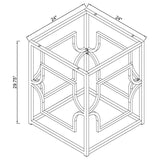 Starlight Square Metal Dining Table Base