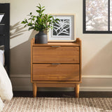 Mid-Century Modern 2 Drawer Nightstand by Walker Edison | Bel Furniture