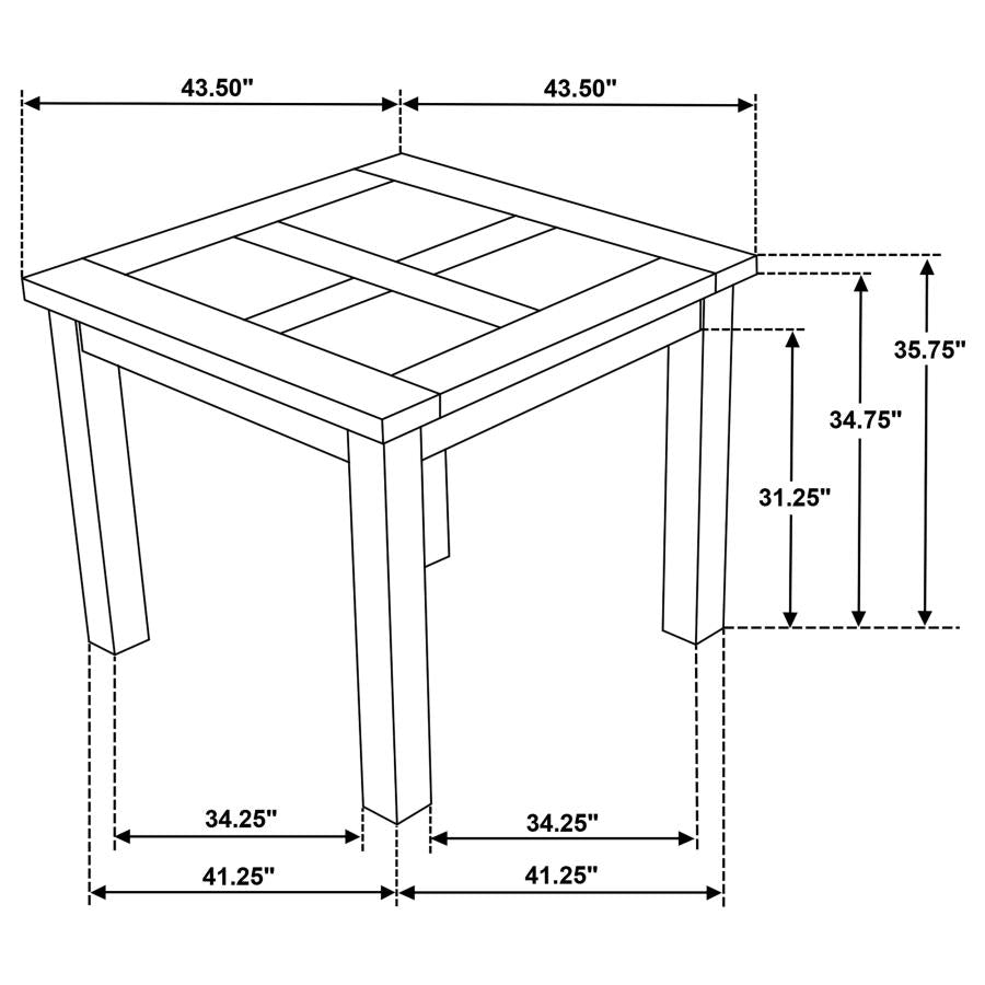 Cardova - Square Counter Height Dining Table - Vineyard Oak