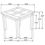 Cardova - Square Counter Height Dining Table - Vineyard Oak