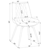 Diggs - Upholstered Swivel Dining Side Chair (Set of 2) - Gray