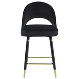 Lindsey Velvet Upholstered Counter Chair  (Set of 2)