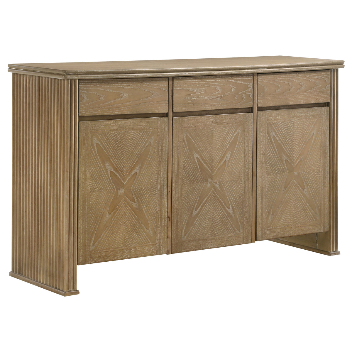Adina - 2-Door Sideboard Server - Distressed Light Brown