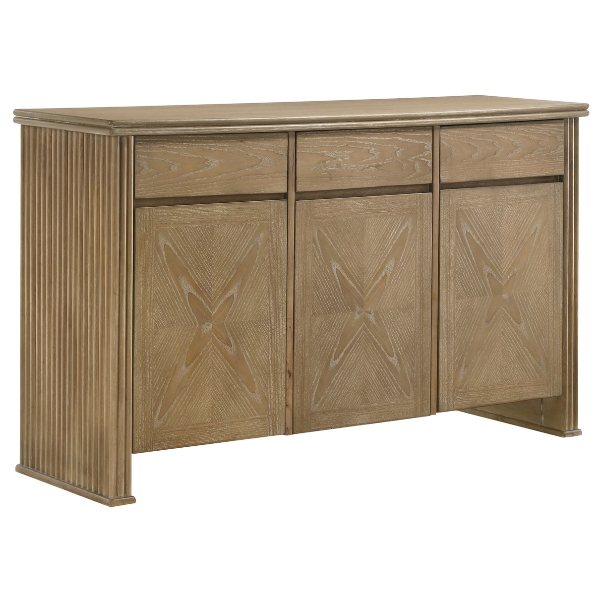 Adina - 2-Door Sideboard Server - Distressed Light Brown