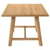 Duncan - 7 Piece Rectangular Wood Dining Table Set - Washed Oak