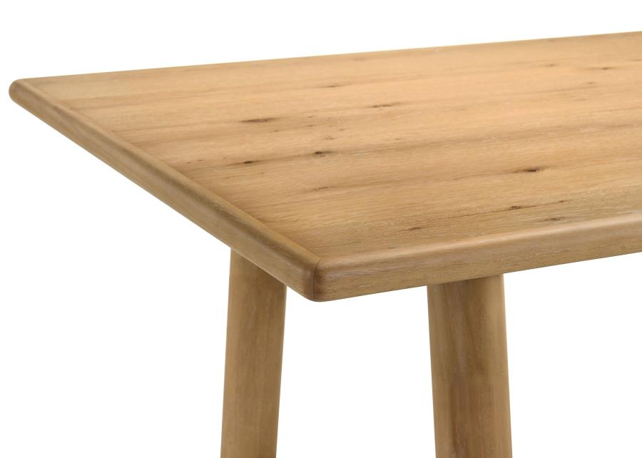 Duncan - 7 Piece Rectangular Wood Dining Table Set - Washed Oak
