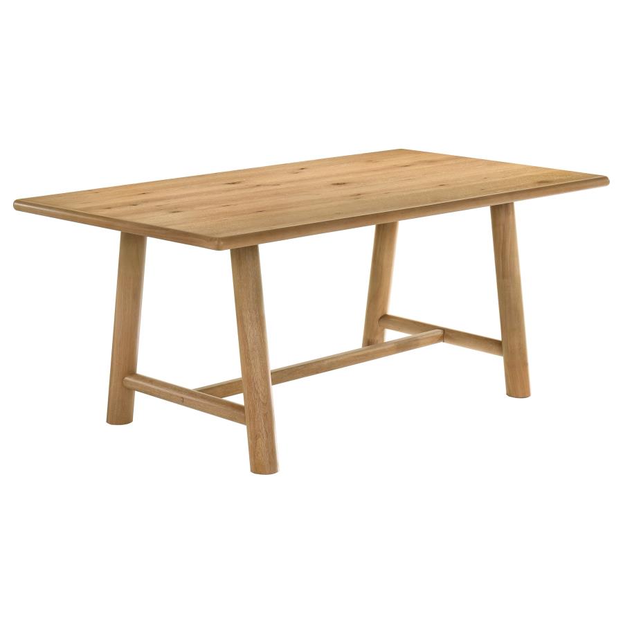 Duncan 71" Rectangular Wood Dining Room Table Washed Oak