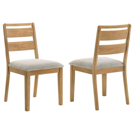 Duncan Ladder Back Dining Side Chair (Set of 2) Washed Oak