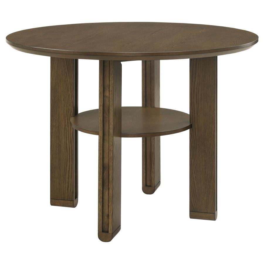 Ottowa - 5 Piece Round Counter Height Dining Room Set - Brown