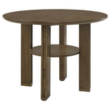 Ottowa - 5 Piece Round Counter Height Dining Room Set - Brown