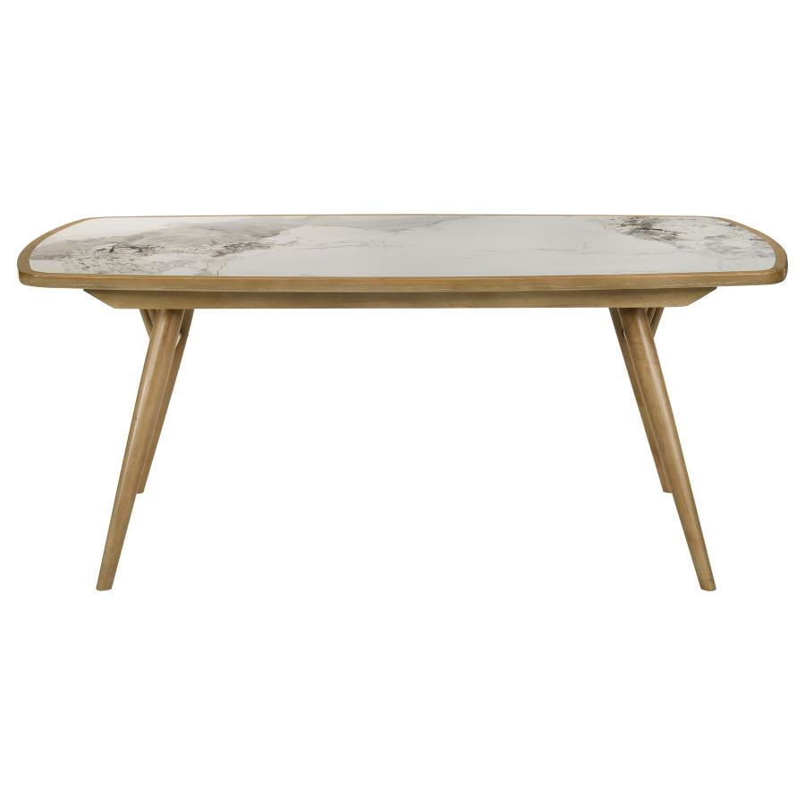 Croyden - 7 Piece Rectangular Dining Set - Gray / Weathered Natural