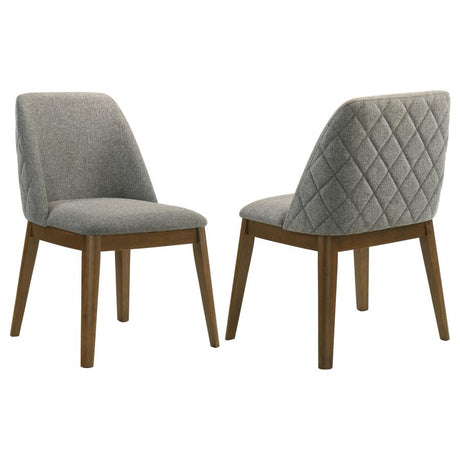Franklin Upholstered Dining Side Chair (Set of 2) Gray