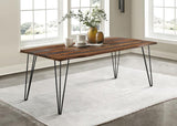 Neve - Live Edge Dining Table - Gray Sheesham
