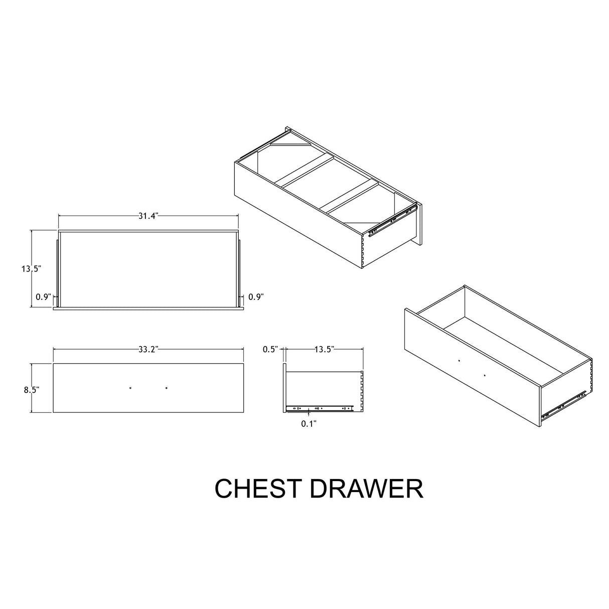 Augusta - Chest - Beige Brown