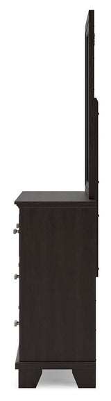 Covetown - Dark Brown - Dresser And Mirror by Signature Design by Ashley® | Bel Furniture