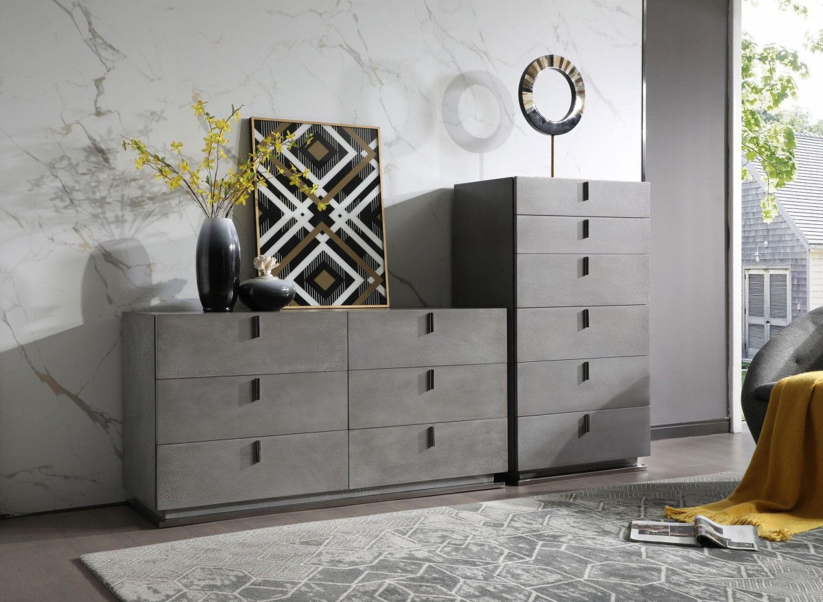 Six Drawer Chest - Gray