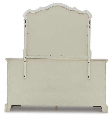 Arlendyne - Antique White - Dresser And Mirror by Signature Design by Ashley® | Bel Furniture