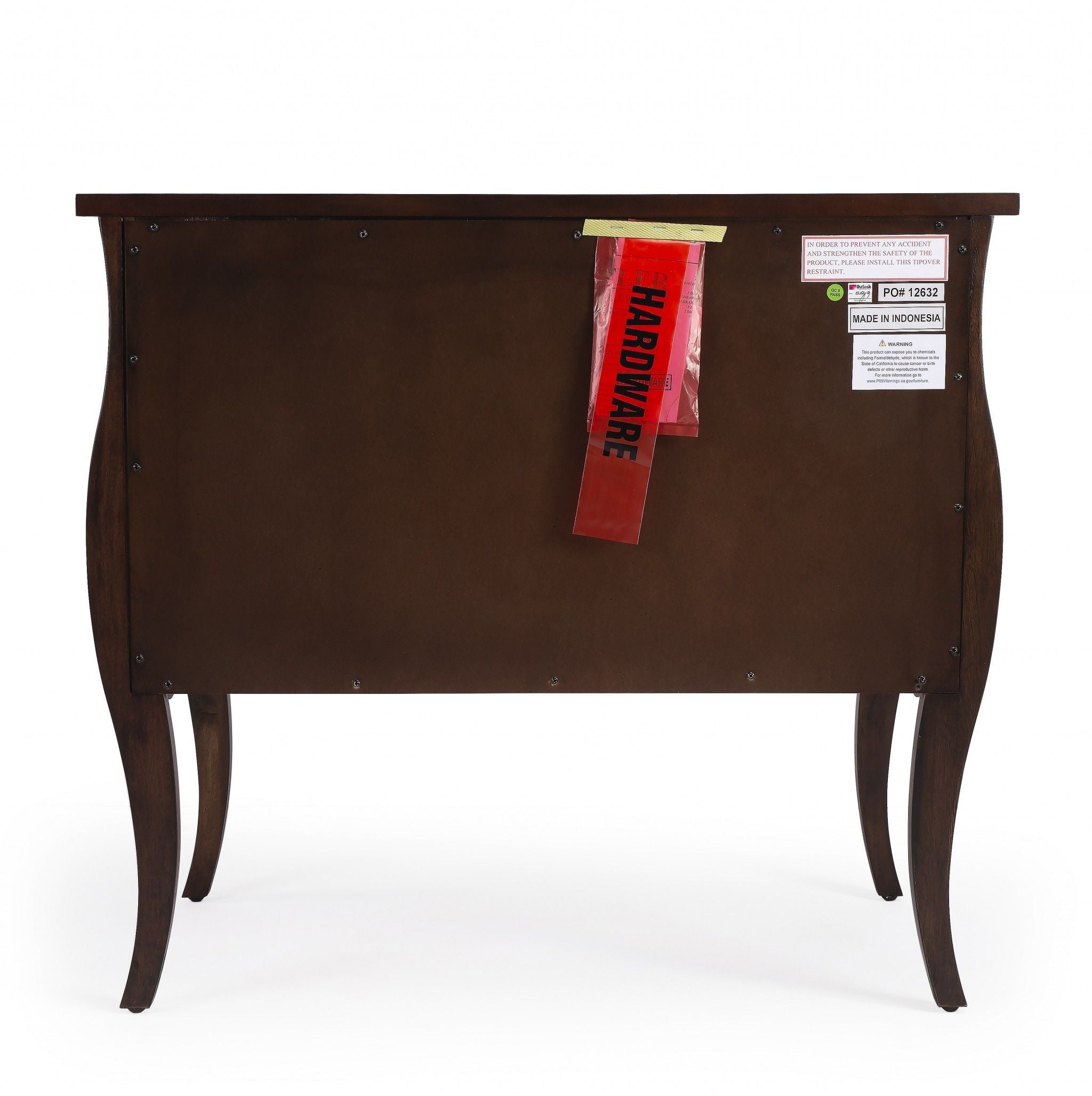 Solid Wood Two Drawer Dresser - Brown