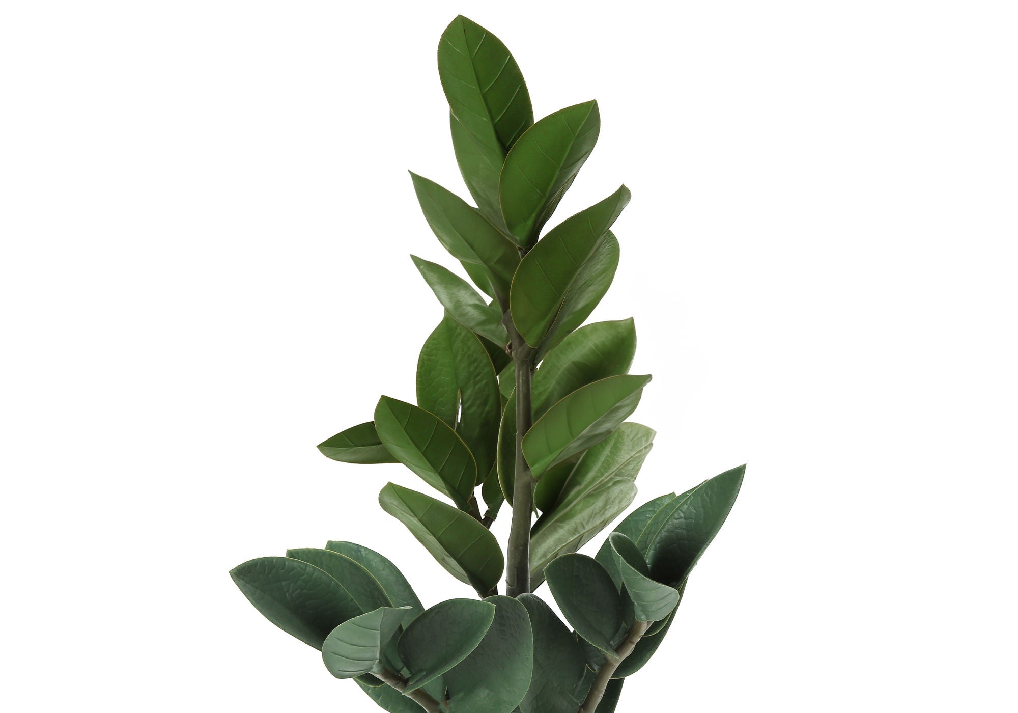 20" Tall, Artificial Plant, Zz, Indoor, Faux, Fake, Table, Greenery, Potted, Real Touch, Decorative - Green / Gray