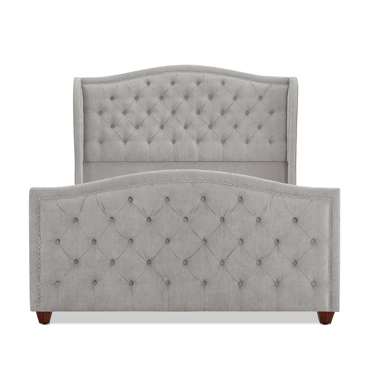 Marcella - Upholstered Shelter Headboard Bed Set by Jennifer Taylor Home | Bel Furniture