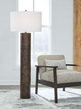 Jebson - Dark Bronze Finish - Metal Floor Lamp by Signature Design by Ashley® | Bel Furniture