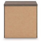 Kendanport - Two Drawer Night Stand - Brown / White