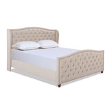 Marcella - Upholstered Shelter Headboard Bed Set by Jennifer Taylor Home | Bel Furniture