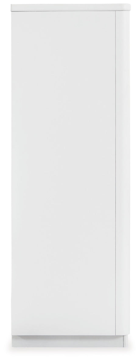 Chalanna - White - Five Drawer Chest by Signature Design by Ashley® | Bel Furniture