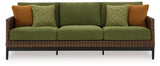 Horizon Hall - Brown / Green - Sofa With Cushion by Signature Design by Ashley® | Bel Furniture