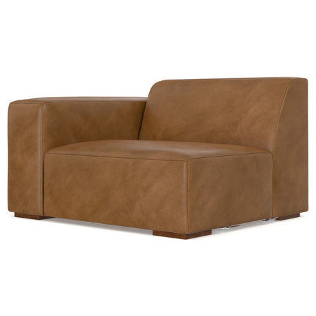 Rex - Left Arm Sofa Module - Brown by Simpli-Home | Bel Furniture