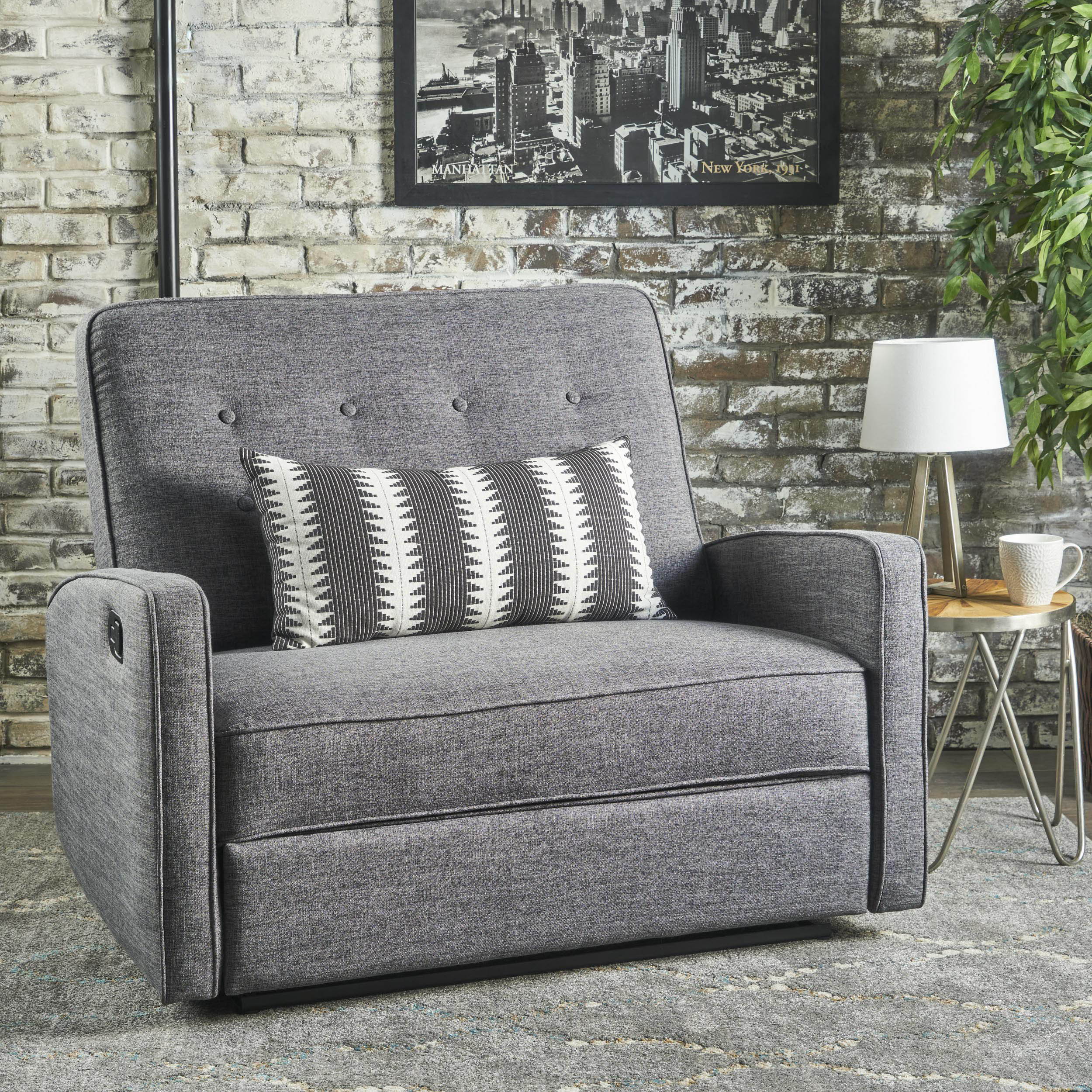 Manual Wide Standard Recliner - Gray