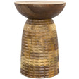 Boyd - Handcrafted Wooden Accent Table Light Brown by Simpli-Home | Bel Furniture