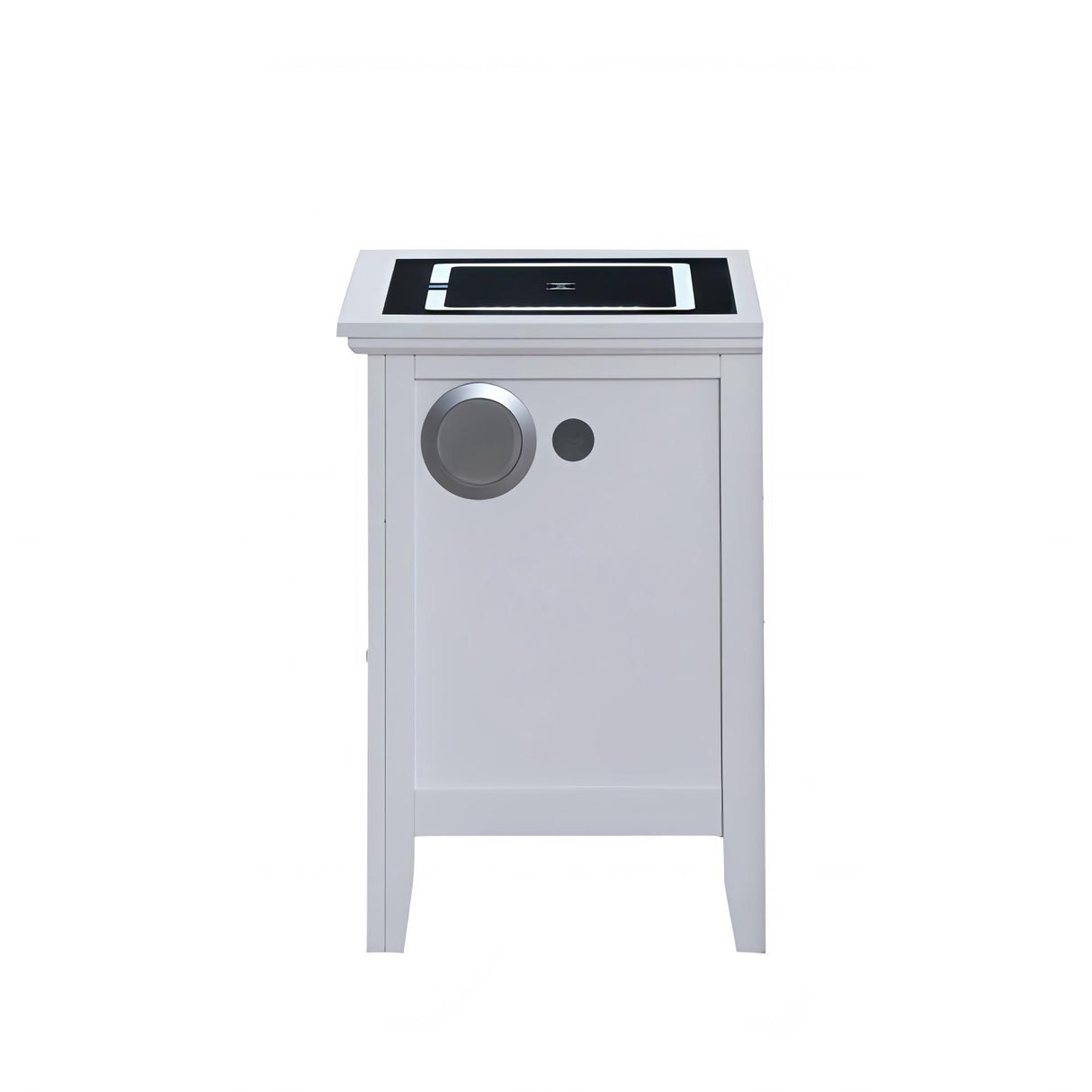 Hammond - Smart 3 Drawer Nightstand With USB Charging And Integrated Speakers - White