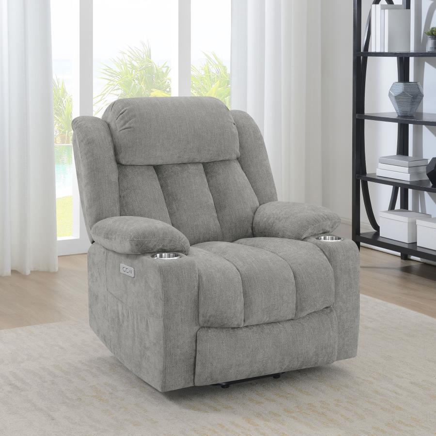 Houston - Upholstered Power Lift Recliner Chair by CoasterEveryday | Bel Furniture
