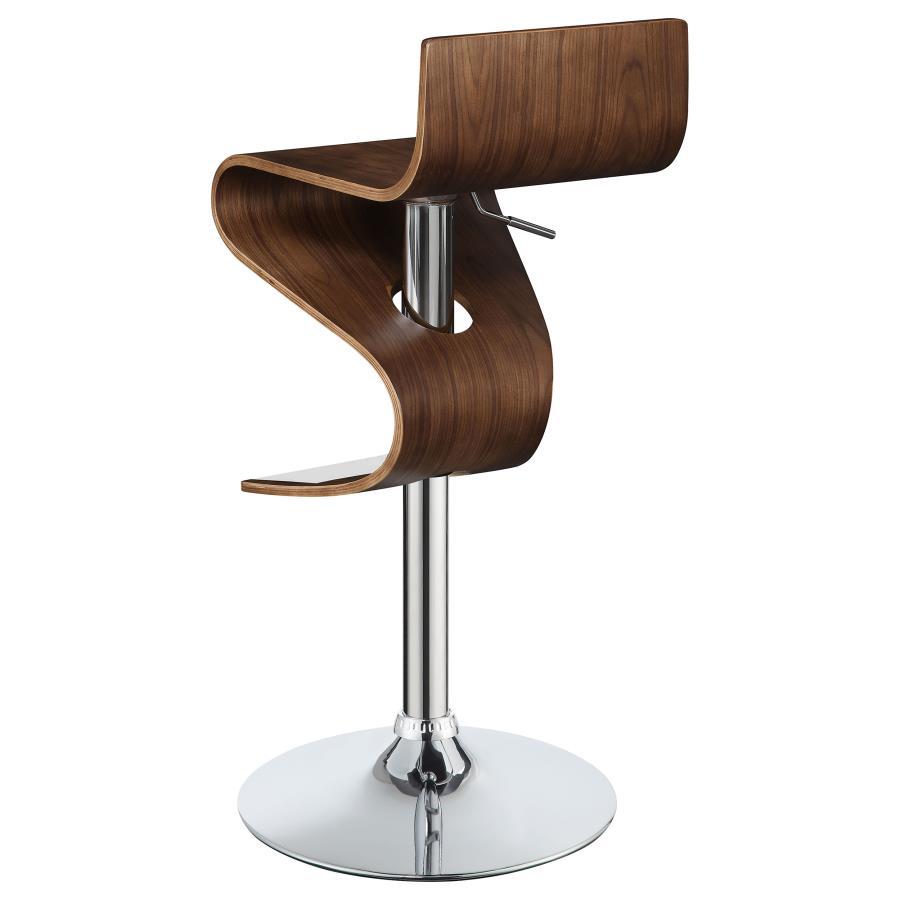 Covina - Adjustable Bar Stool - Walnut